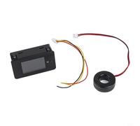 Professional Ac Power Monitor Featuring Dual Voltage Display For Precise Regulation 0-500v Test Range And 0-100a Current Reading With Wide Angle Color Lcd Screen And For Snap-on Nylon Design Black