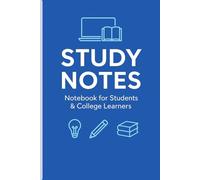 Professional Academic Notebook: Blue College Ruled Journal for College & University Students: Perfect for Lecture Notes, Study Sessions, Classes, and Exam Preparation