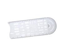 Professional Accident Symbol Template Design Ruler Geometric Stencil Geometric Drawing Templates Clear Measurement Ruler Traffic Accident Recording Stencil