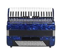 Professional Accordion 41 Keys 120 Bass Keyboard Instruments Accordion with Strap Accordion Bag forAdult Beginner Grade Examination Professional Playing (Color : Blue)