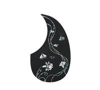 Professional Acoustic Guitar Pickguards Protection Board Inlaid With True Color Shell Rose Lily Guitar Board Accessories Acoustic Guitar Pickguard(5362)