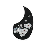 Professional Acoustic Guitar Pickguards Protection Board Inlaid With True Color Shell Rose Lily Guitar Board Accessories Acoustic Guitar Pickguard(5361)
