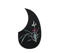 Professional Acoustic Guitar Pickguards Protection Board Inlaid With True Color Shell Rose Lily Guitar Board Accessories Acoustic Guitar Pickguard(5367)
