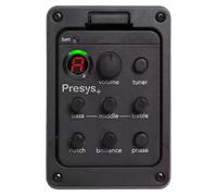Professional Acoustic Pickups Piezo Pickup Onboard Preamp 4 Band Acoustic Guitar Pickup Preamp EQ Tuner Mic Blend Preamp Guitar Accessories(1PC)