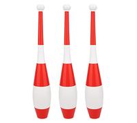 Professional Acrobatic Performance Juggling Stick Toy Set Improve Hand Eye Coordination Brain Development for Kids Children Outdoor Games Training 3PCS TPR Material Color As Shown