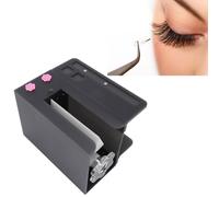 Professional Acrylic Lash Separator Machine Adjustable Rotary Splitter Tool with Install Kit Salon Grade Eyelash Comb Dividers Set for Precision Grafting (Black)