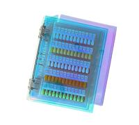 Professional Acrylic Nails Art Display Book Inserts for Secure Color Comparison Nails Art Organization Multicolored Nails Tray Nails Sample Booklet