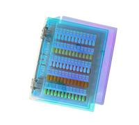 Professional Acrylic Nails Art Display Book Inserts for Secure Color Comparison Nails Art Organization Multicolored Nails Tray Nails Sample Booklet