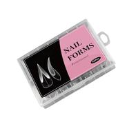 Professional Acrylic Nails Forms Full Coverage Mold Precise Graduated Scale Highly Claritys ABS Materials For Gel Extensions ABS Nail Templates For Salon Use