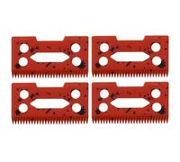 Professional Adjustable Hair Clipper Replacement Moving Blade, Zirconia Ceramic Cutter Blade Compatible with Wahl 5 Star Super Taper Magic Clip 8504 1919 8148 Hair Clippers (Red, 4)
