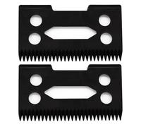 Professional Adjustable Hair Clipper Replacement Moving Blade, Zirconia Ceramic Cutter Blade Compatible with Wahl 5 Star Super Taper Magic Clip 8504 1919 8148 Hair Clippers (Black, 2)