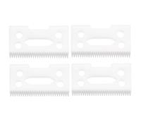 Professional Adjustable Hair Clipper Replacement Moving Blade, Zirconia Ceramic Cutter Blade Compatible with Wahl 5 Star Super Taper Magic Clip 8504 1919 8148 Hair Clippers (White, 4)