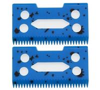Professional Adjustable Hair Clipper Replacement Moving Blade, Zirconia Ceramic Cutter Blade Compatible with Wahl 5 Star Super Taper Magic Clip 8504 1919 8148 Hair Clippers (Blue, 2)