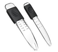 Professional Adjustable Measuring Spoons Set of 2 #2258, Fits in Spice Jars, Teaspoon Measuring Spoons 9 in 1 for Dry and Liquid, BPA- free & Dishwasher Safe