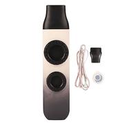 Professional Adjustable Tone Kazoo, Plastic Musical Instrument with 10 Flute Diaphragms, Mini Kazoo for Ukulele Violin Guitar Keyboard, Lightweight Portable Design with Storage Box (Skin Texture Grey