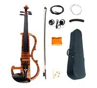Professional Advanced Electric Violin 4/4 HandMade Zebrawood Laminate Visual Violino With Ebony Parts Case Bow Strings