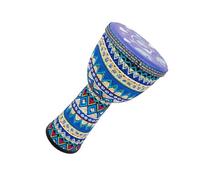 Professional African Drum 10 Inch Lightweight PVC Body Rhythm Drum Head African Drum Percussion Hand Drum With Strap (Color : B)