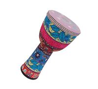 Professional African Drum 10 Inch Lightweight PVC Body Rhythm Drum Head African Drum Percussion Hand Drum With Strap (Color : A)