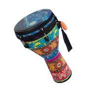 Professional African Drum 12-inch Adjustable PVC Body African Drum Adult Synthetic Leather Drum Skin Hand Drum Instrument (Color : C)