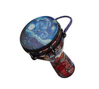 Professional African Drum 12-inch Adjustable PVC Body African Drum Adult Synthetic Leather Drum Skin Hand Drum Instrument (Color : B)