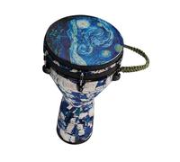 Professional African Drum 12-inch Handmade Composite Carbon Fiber African Drum Lightweight African Hand Drum Instrument (Color : J)