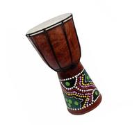 Professional African Drum 6 Inch African Djembe Drum Hand-Carved Solid-Wood Traditional African Instrument
