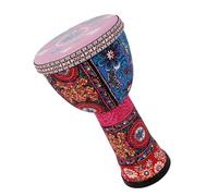 Professional African Drum 8-inch Lightweight PVC Body Rhythm Drum Head African Drum Beginner Hand Drum Instrument With Strap (Color : B)