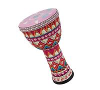 Professional African Drum 8-inch Lightweight PVC Body Rhythm Drum Head African Drum Beginner Hand Drum Instrument With Strap (Color : D)