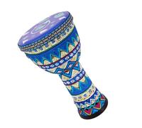 Professional African Drum 8-inch Lightweight PVC Body Rhythm Drum Head African Drum Beginner Hand Drum Instrument With Strap (Color : A)