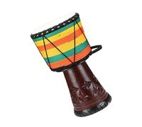 Professional African Drum Adult Stage Performance 13-inch African Drum Goatskin Indonesian African Drum (Color : D)
