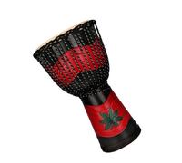 Professional African Drum Adult Stage Performance 13-inch African Drum Goatskin Indonesian African Drum (Color : E)