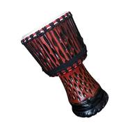 Professional African Drum Adult Stage Performance 13-inch African Drum Goatskin Indonesian African Drum (Color : J)
