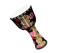 Professional African Drum Indonesian Sheepskin Lightweight ABS Resin Large 10-inch PVC Adjustable Fabric African Drum (Color : A)