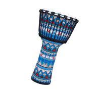 Professional African Drum Standard 10-inch Beginner Tambourine Old Goatskin African Drum Percussion Instrument (Color : D)