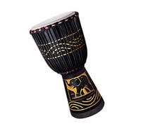 Professional African Drum Standard 12-inch Indonesian Painted African Drum For Beginners Goatskin African Drum (Color : A)