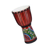 Professional African Drum Standard 12-inch Indonesian Painted African Drum For Beginners Goatskin African Drum (Color : C)