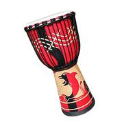 Professional African Drum Standard 12-inch Indonesian Painted African Drum For Beginners Goatskin African Drum (Color : E)