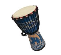 Professional African Drum Standard 8-inch Wooden Body Sheepskin Drum Skin African Drum Beginner Adult Hand Drum (Color : B)
