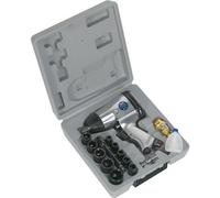Professional Air Impact Wrench Kit With 10 Sockets And Extension Bar