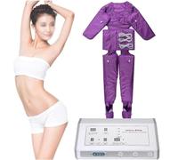 Professional Air Pressure Massage Machine,Pressotherapy Lymphatic Drainage Equipment,Body Slimming Weight Loss Equipment,Helps Ease Swelling,Eliminate Fatigue (Purple)