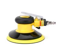 Professional Air Random Orbital Palm Sander, Dual Action Pneumatic Sander, Low Vibration, Heavy Duty … (6-inch Yellow)