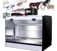 Professional Airbrush Spray Booth with Dual Filtration, Waterfall & LED Lighting for Model, Cake, Nail Art, Pottery & Crafts