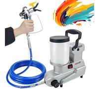 Professional Airless Paint Sprayer, 1600W Power, 2L Capacity, 2.5L/Min Flow Rate, 5m Hose for Interior and Exterior Walls