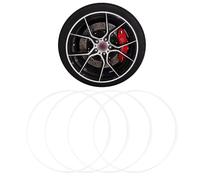 Professional Alloy Wheel Protectors,Rim Protector for Car Wheels,Aluminum Alloy Construction,Simple and Convenient Installation,Suitable for a Wide Range of Vehicle Models(White,21-inch)