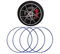 Professional Alloy Wheel Protectors,Rim Protector for Car Wheels,Aluminum Alloy Construction,Simple and Convenient Installation,Suitable for a Wide Range of Vehicle Models(Blue,21-inch)