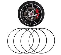 Professional Alloy Wheel Protectors,Rim Protector for Car Wheels,Aluminum Alloy Construction,Simple and Convenient Installation,Suitable for a Wide Range of Vehicle Models(Black,16-inch)