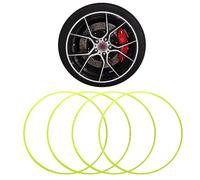 Professional Alloy Wheel Protectors,Rim Protector for Car Wheels,Aluminum Alloy Construction,Simple and Convenient Installation,Suitable for a Wide Range of Vehicle Models(Green,18-inch)
