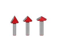 Professional Alloy Woodworking Carving Engraving Router Bit Set with V Grooving and Flat Design for Milling Machines D Shape Wood Carving Tool