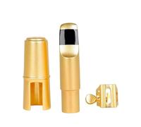 Professional Alto Sax Accessories Frosted Gold Metal Mouthpiece Hat Clip Storage Bag Woodwind Instrument Parts
