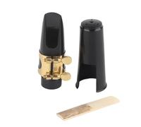 Professional Alto Saxophone Mouthpiece Blowing Easy Play Bright Sound Jazz Music Instrument Accessory Black Plastic Metal 95 x 35mm 41g